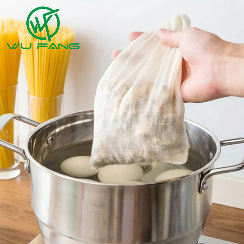 Túi lọc súp, lọc thuốc Trung Quốc WU FANG vải bông lanh tái sử dụng đa năng