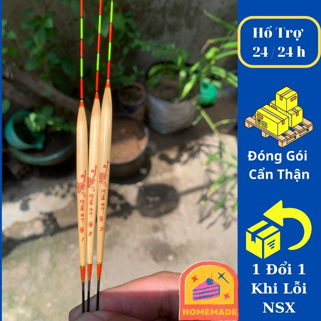 Phao cỏ thủ công chì nhẹ chuyên cá rô phi, chép, trôi, trắm, diếc, tra, mè dinh. Ty phao báo tín hiệu chuẩn, sáng, đẹp câu đài và câu tay.(mồi, phụ kiện, cần, lưỡi câu, cước, bột thơm, trứng kiến, cám tanh, tinh sữa, hương )