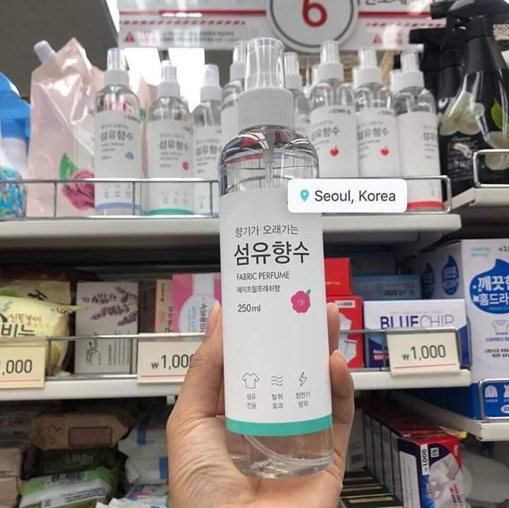 Xịt thơm lưu hương quần áo Hàn Quốc - Hương hoa 250ml