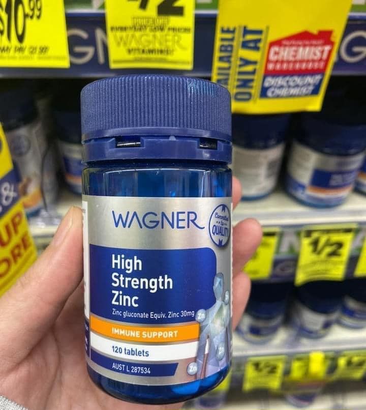kẽm Wagner High Strength Zinc 120 Tablets