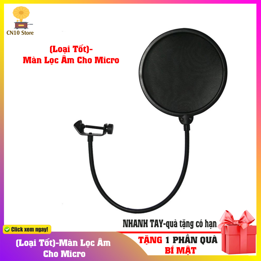 HCM giao trong 2-4h - Màng lọc âm cho Micro thu âm lọc âm xì âm gió cực tốt- giúp âm thanh hát ra hay hơn rất nhiều- ĐIỆN TỬ CN10