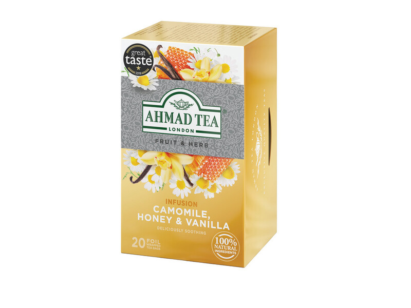 Trà ahmad anh quốc - cúc, mật ong & vani - camomile, honey & vanilla - cải thiện giấc ngủ