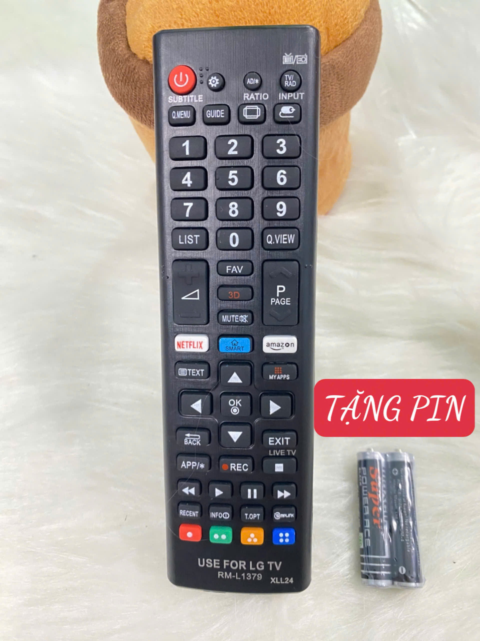 Điều khiển TiVi LG SMART L-1359 . Remote TiVi LG LCD . Tặng pin