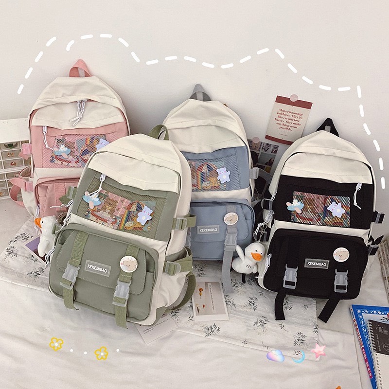 Balo Thời Trang Nam Nữ ULZZANG Chống Thấm YOVOVO