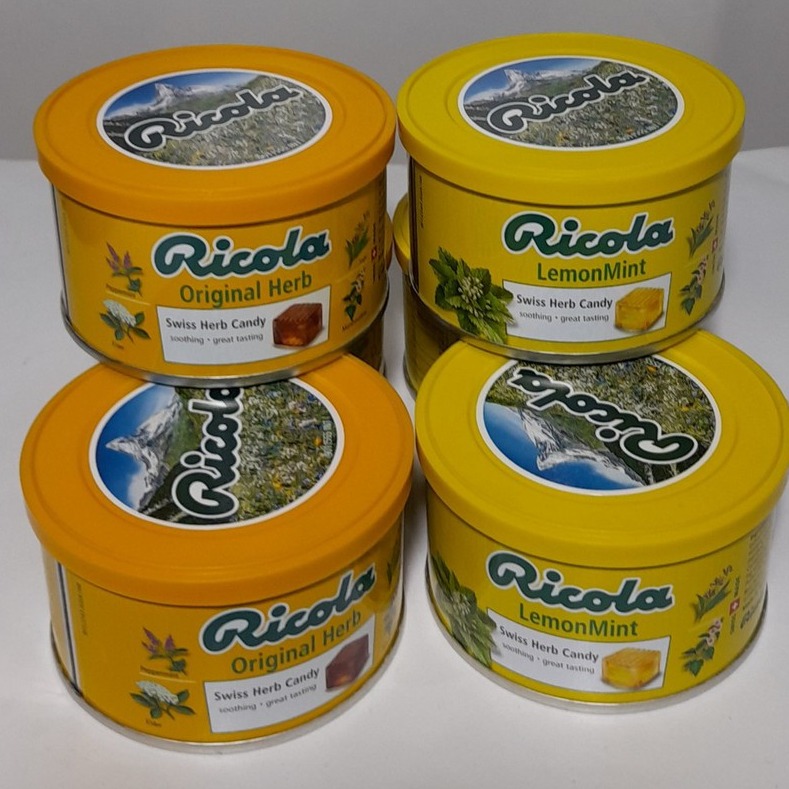 Kẹo thảo mộc ricola hộp thiếc 100gr