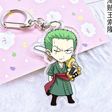 móc khóa mica onepiece Zoro luffy râu trắng ace boa hancock