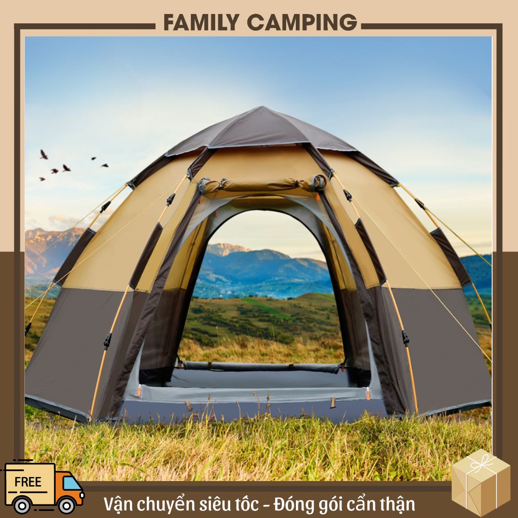 Lều cắm trại tự động, tự bung chống nước