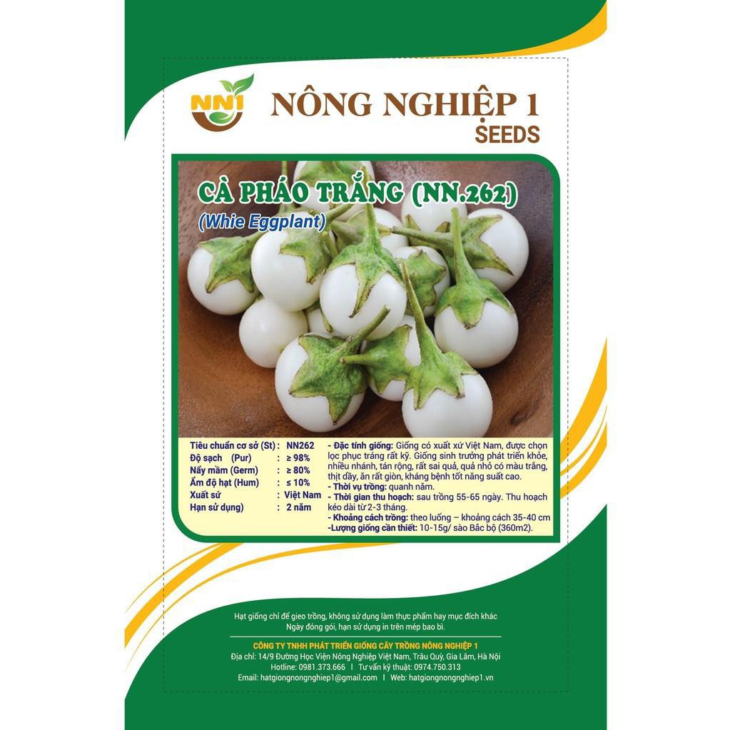 Hạt giống cà pháo trắng Việt Nam gói 2 gram