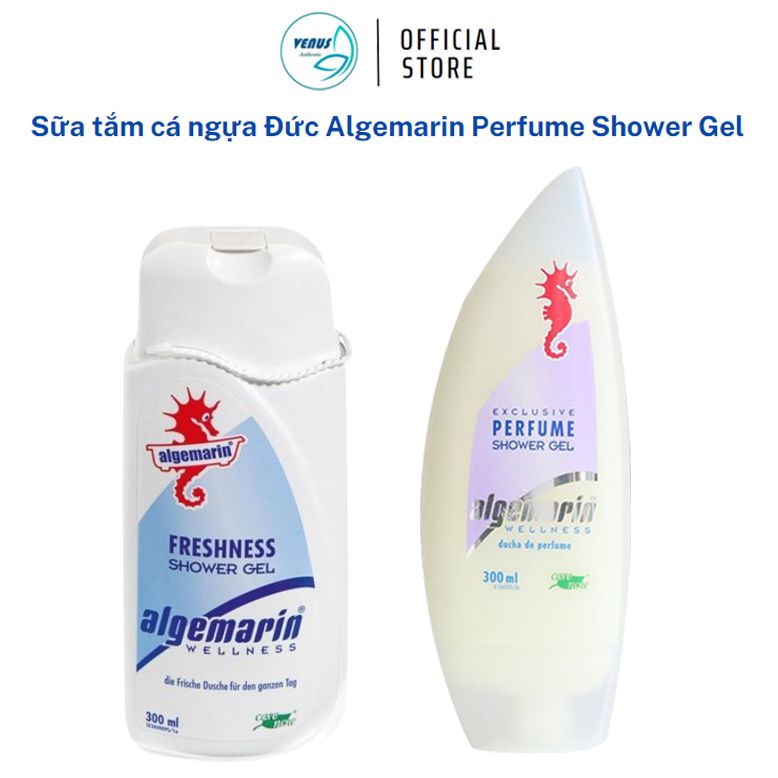 Sữa tắm cá ngựa Đức Algemarin Perfume hương nước hoa dưỡng trắng da 300ml - Nhập khẩu chính hãng Đức