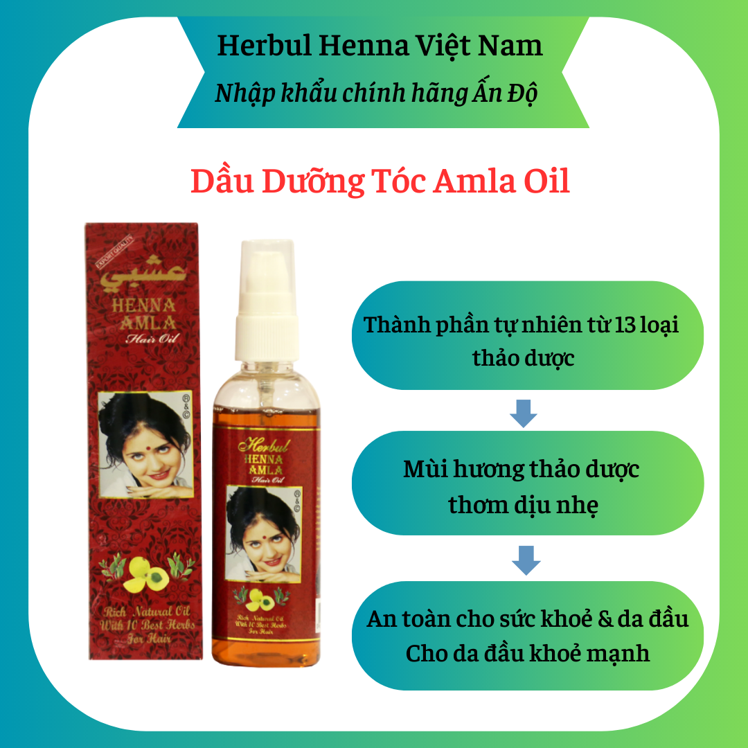 Dầu dưỡng tóc Herbul Henna Amla Oil