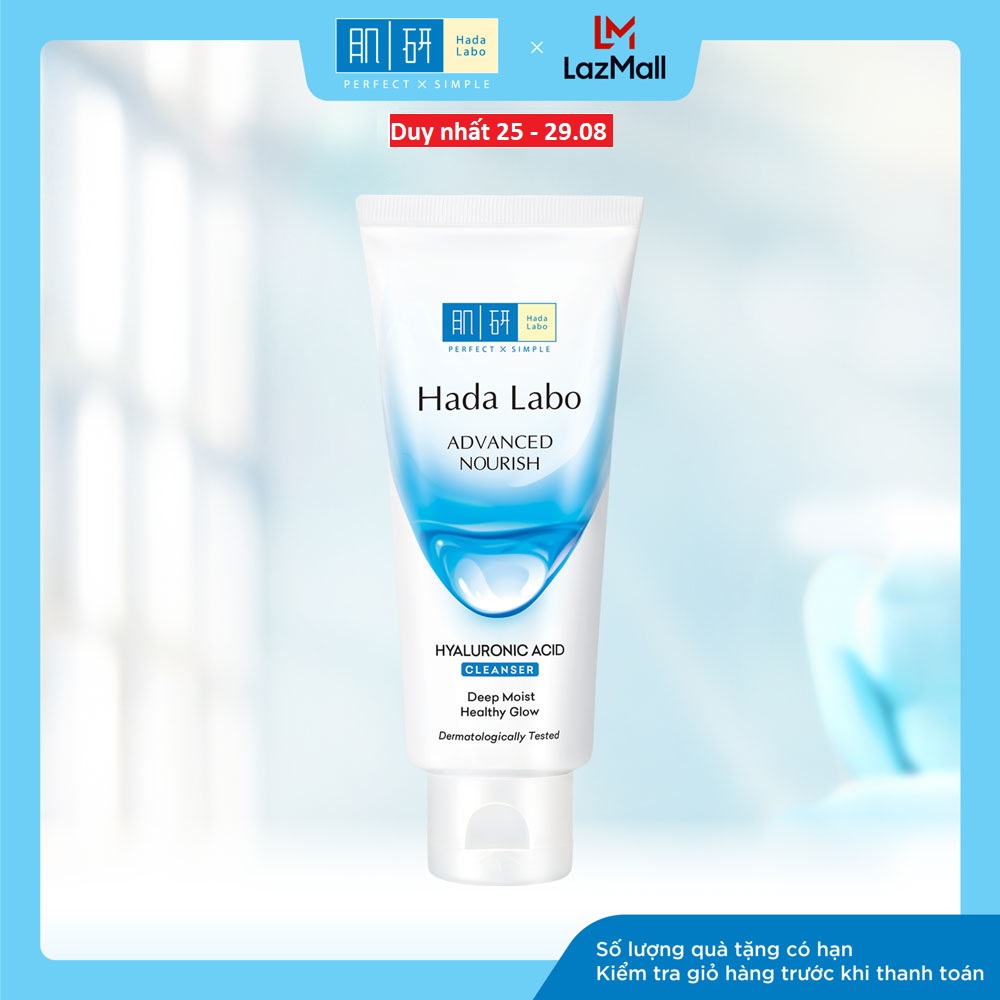 Sữa rửa mặt dưỡng ẩm tối ưu Hada Labo Advanced Nourish Cleanser 80g