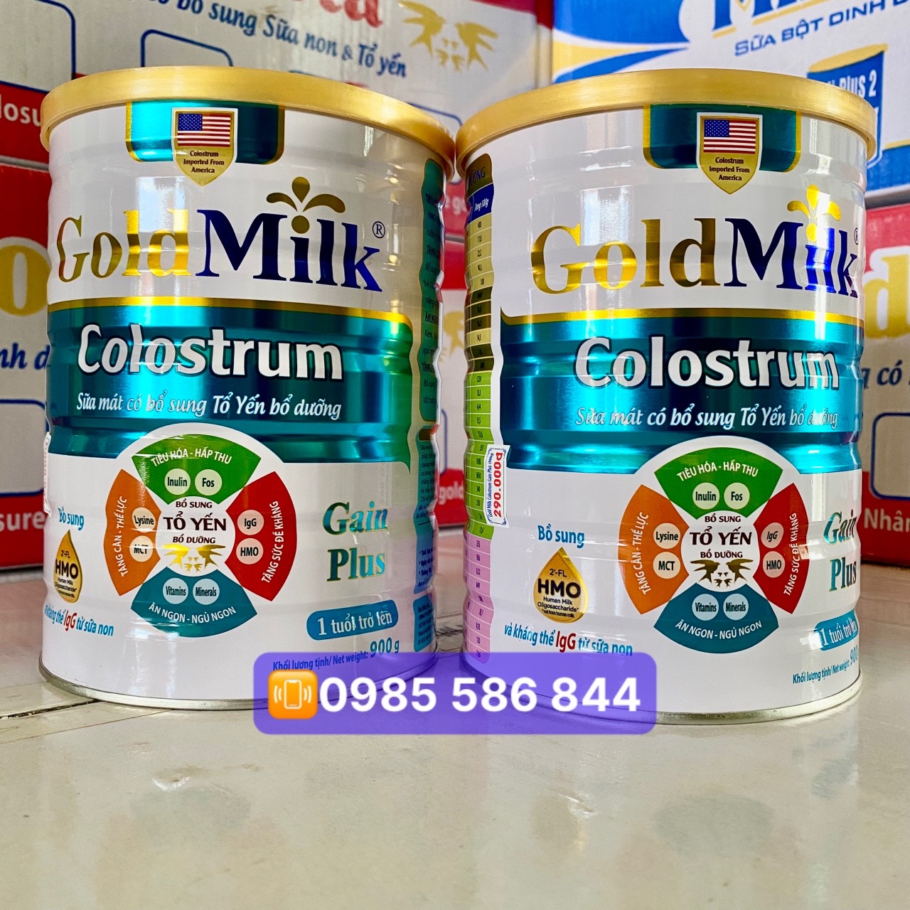 2 HỘP - Sữa TĂNG CÂN dành cho NGƯỜI GẦY - Sữa cho người gầy tăng cân Goldmilk Weight Gain 900g - Sữa Người Gầy - Sữa Tăng Cân
