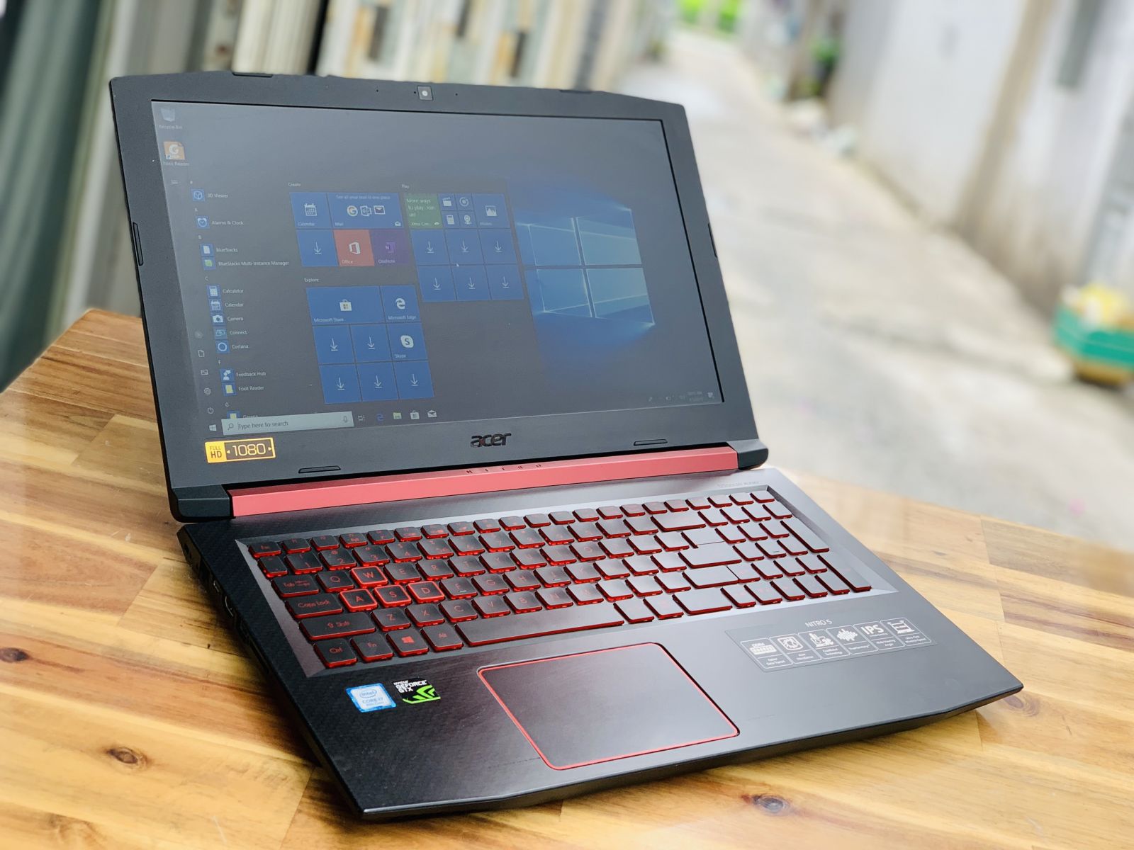 LAPTOP GAMING ACER NITRO 5 CORE I7 8750H RAM 16GB SSD 256GB+500G 15.6INCH FHD VGA GTX 1050TI