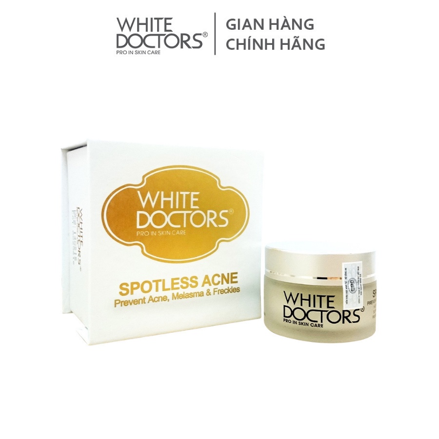 Kem ngừa thâm mụn làm trắng da White Doctors Spotless Acne 25g
