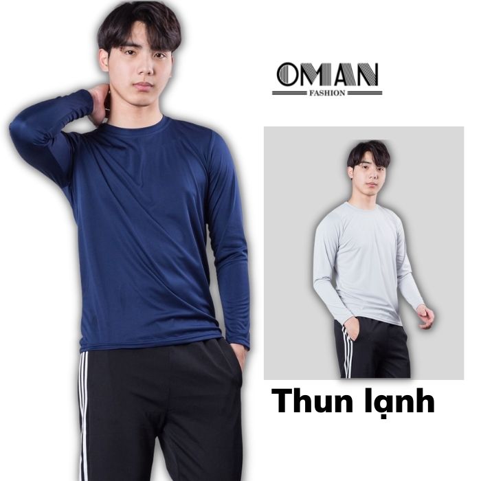 Áo giữ nhiệt cổ tròn - Áo thun nam dài tay mặc thu đông dáng ôm - OMAN AG040