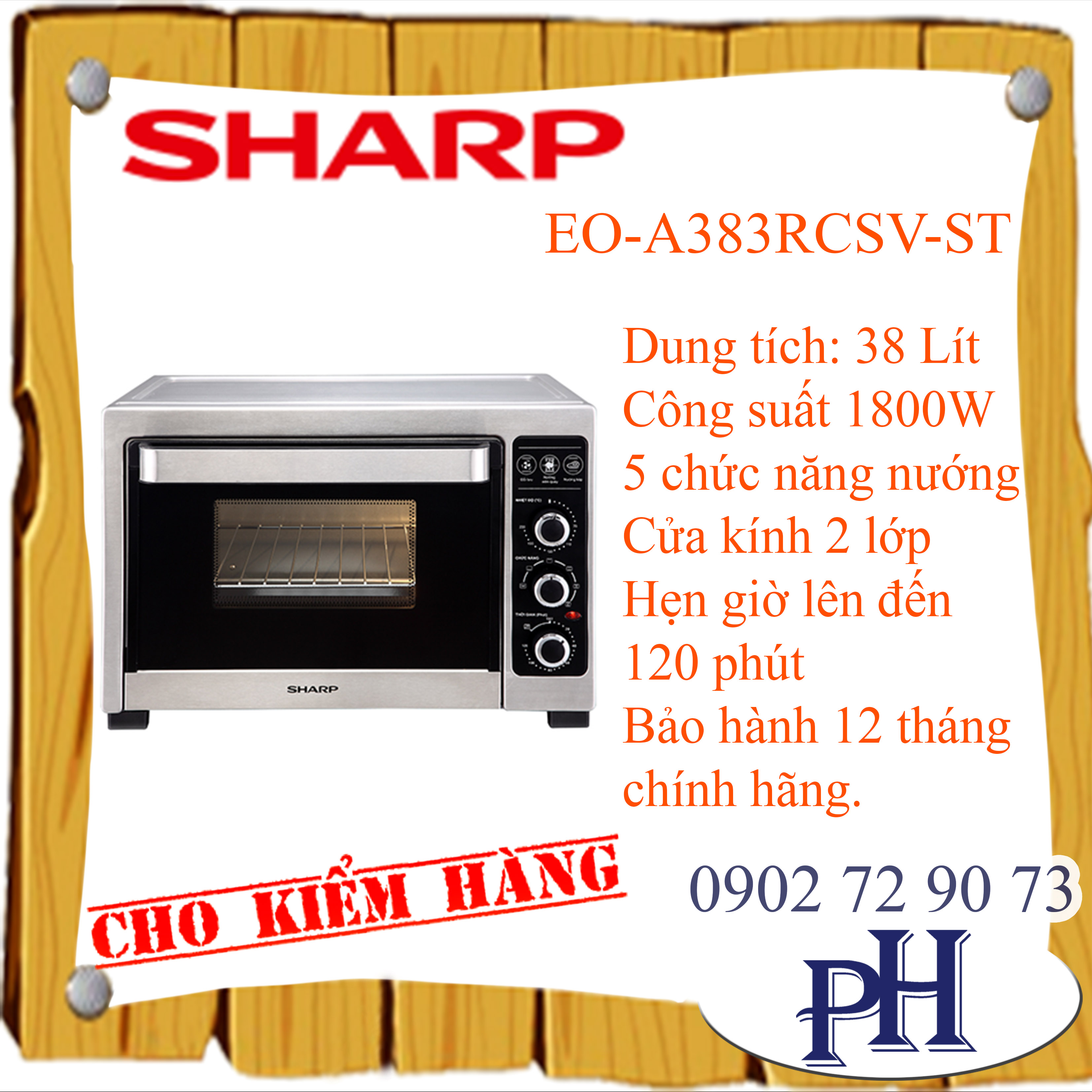 Lò nướng sharp eo-a383rcsv-st