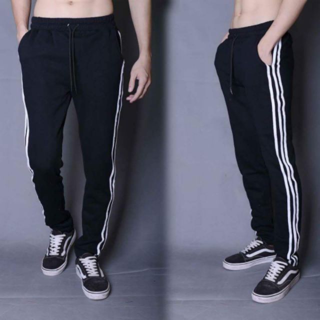 Quần 3 sọc suông Unisex bigsize 40-95kg