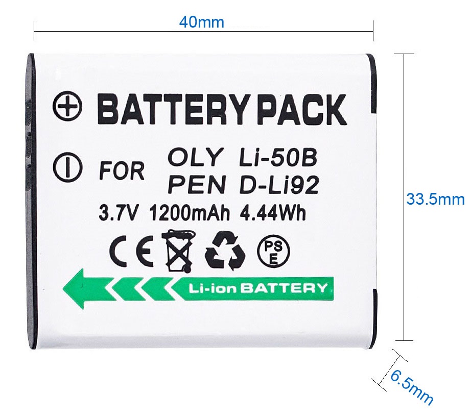 Pin máy ảnh olympus li-50b , dùng cho pentax d-li92, li-50b, casio cnp-150 và nhiều dòng khác