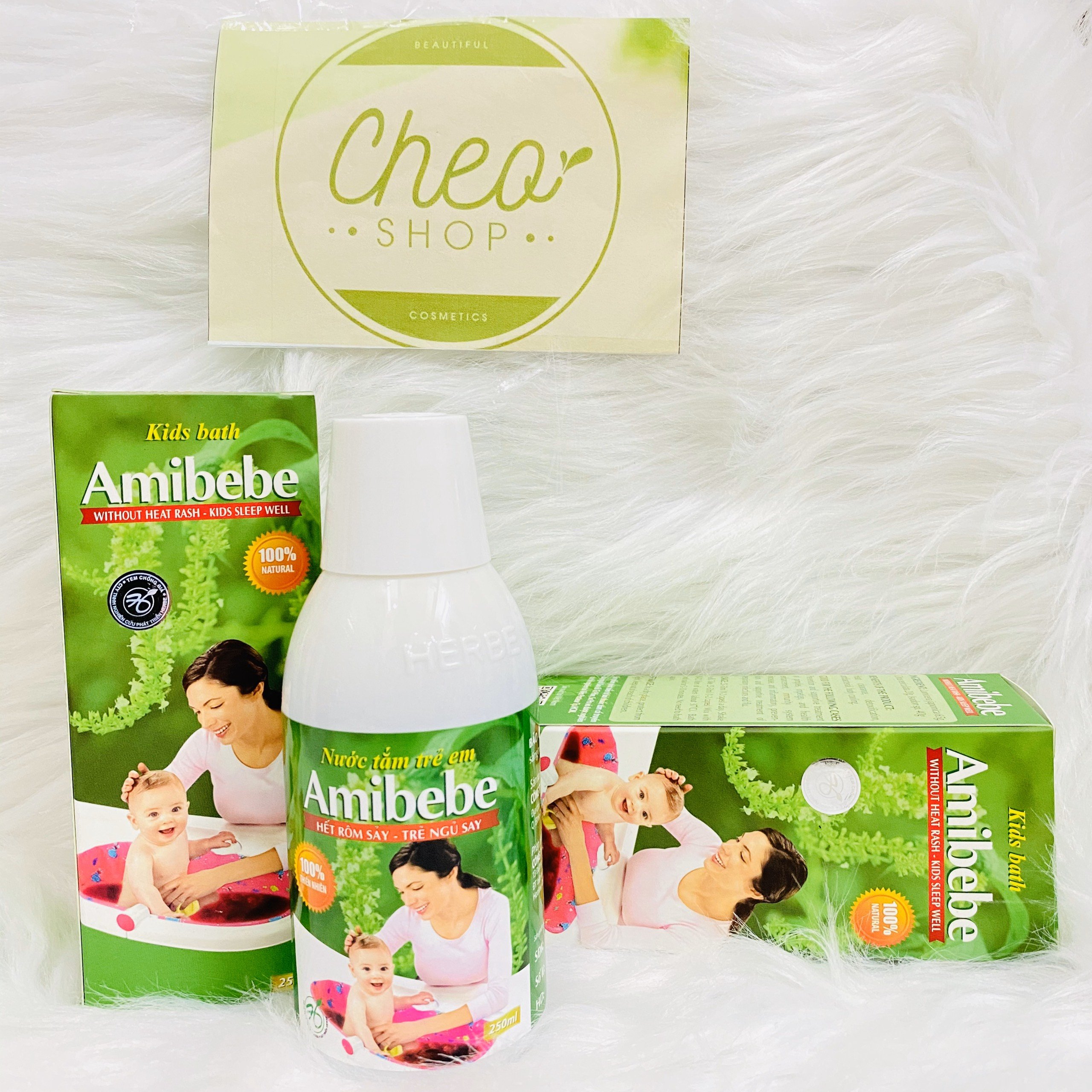 Nước tắm cho bé babyhouse amibebe 250ml hàng chính hãng