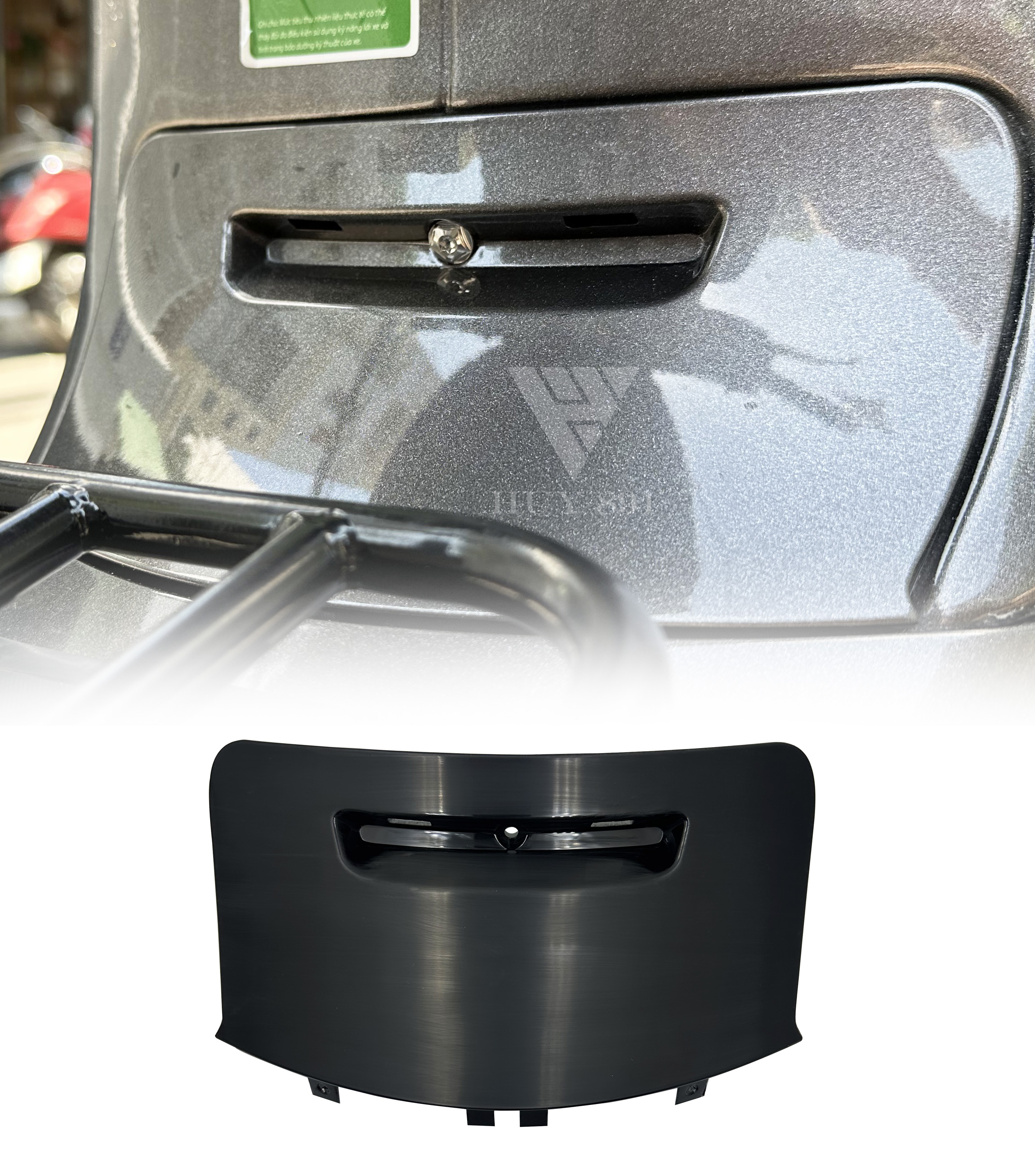 Ốp che bugi chính hãng hàng chưa sơn dành cho xe Vespa Sprint, Primavera