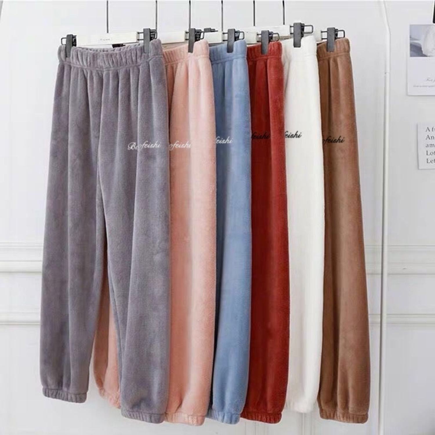 Quần bông lót nỉ mặc nhà siêu dày dặn ấm hàng loại đẹp