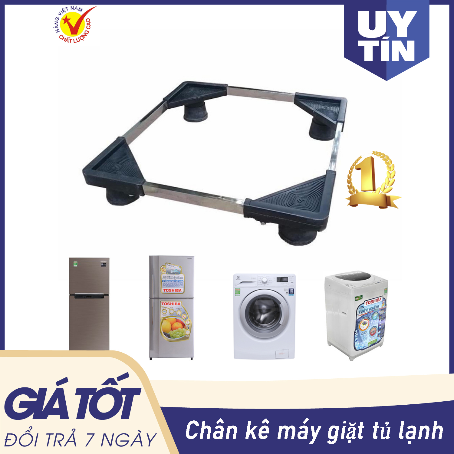 Chân Kệ Tủ Lạnh, Kệ Máy Giặt, Kệ Máy Lọc Nước - Kệ Đa Năng Chất Liệu Inox 304 Bền Đẹp - Giá Đỡ Máy Giặt, Tủ Lạnh Đa Năng Thiết Kế Thông Minh Tùy Chỉnh Kích Thước Theo Sản Phẩm