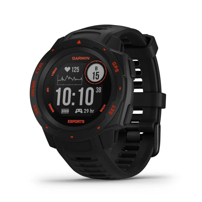 Đồng hồ thông minh, Garmin Instinct – phiên bản Esports - Đen Lava