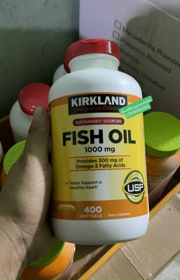 HÀNG CHUẨN MỚI 01 2026Viên Uống Dầu cá Fish oil 1000mg Kirkland Signature