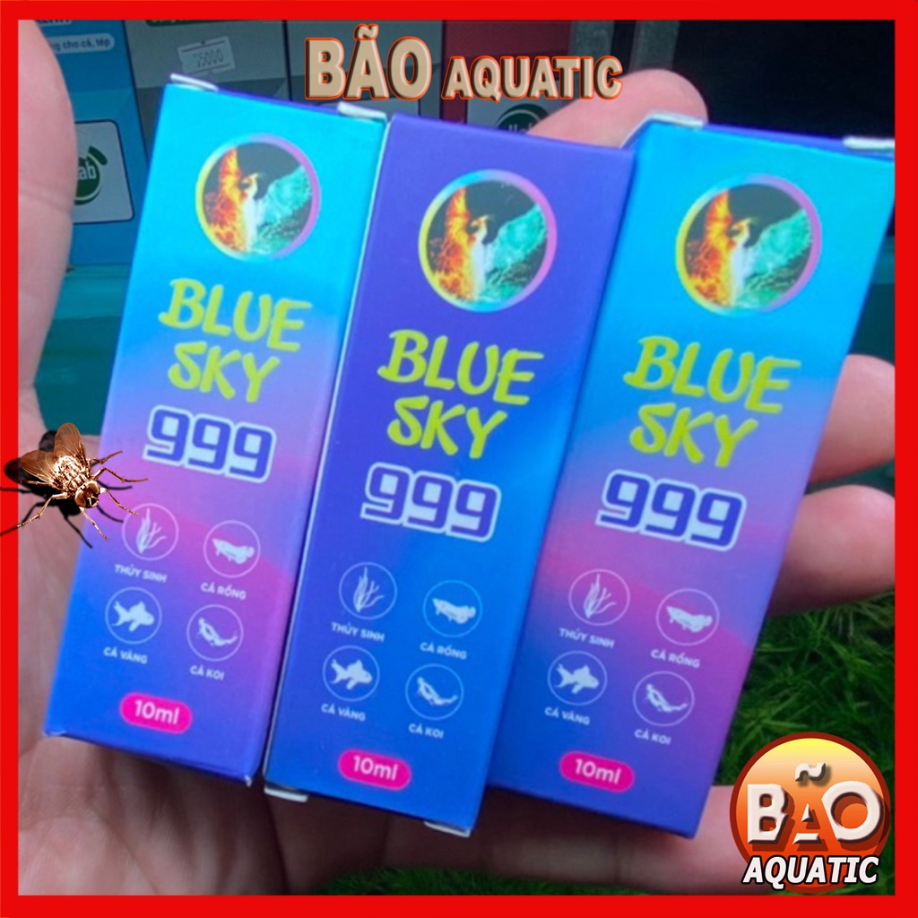 Chai 10ML Blue Sky 999 dưỡng cá xử lý túm, lắc, nấm, stress, sát khuẩn cho cá