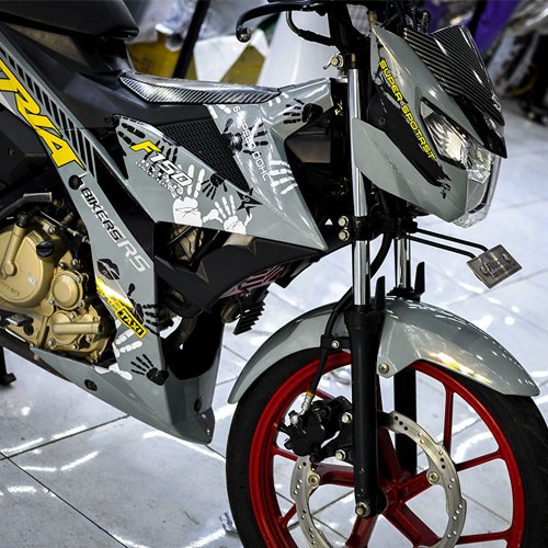 [HÌNH TỰ CHỤP] Tem Trùm Satria Xi Măng Đẹp Nhất -  Tem trùm raider - Thiết kế theo yêu cầu