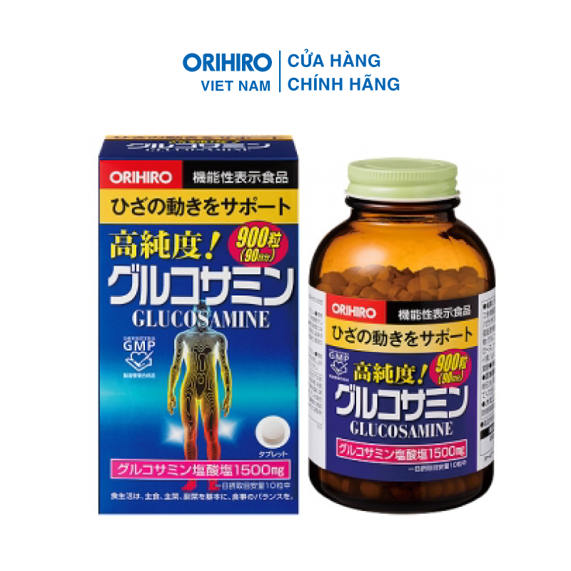 Viên Uống Glucosamine Orihiro 900 Viên Giúp Giảm Đau Giảm Viêm Chống Lão Hóa Sụn Khớp