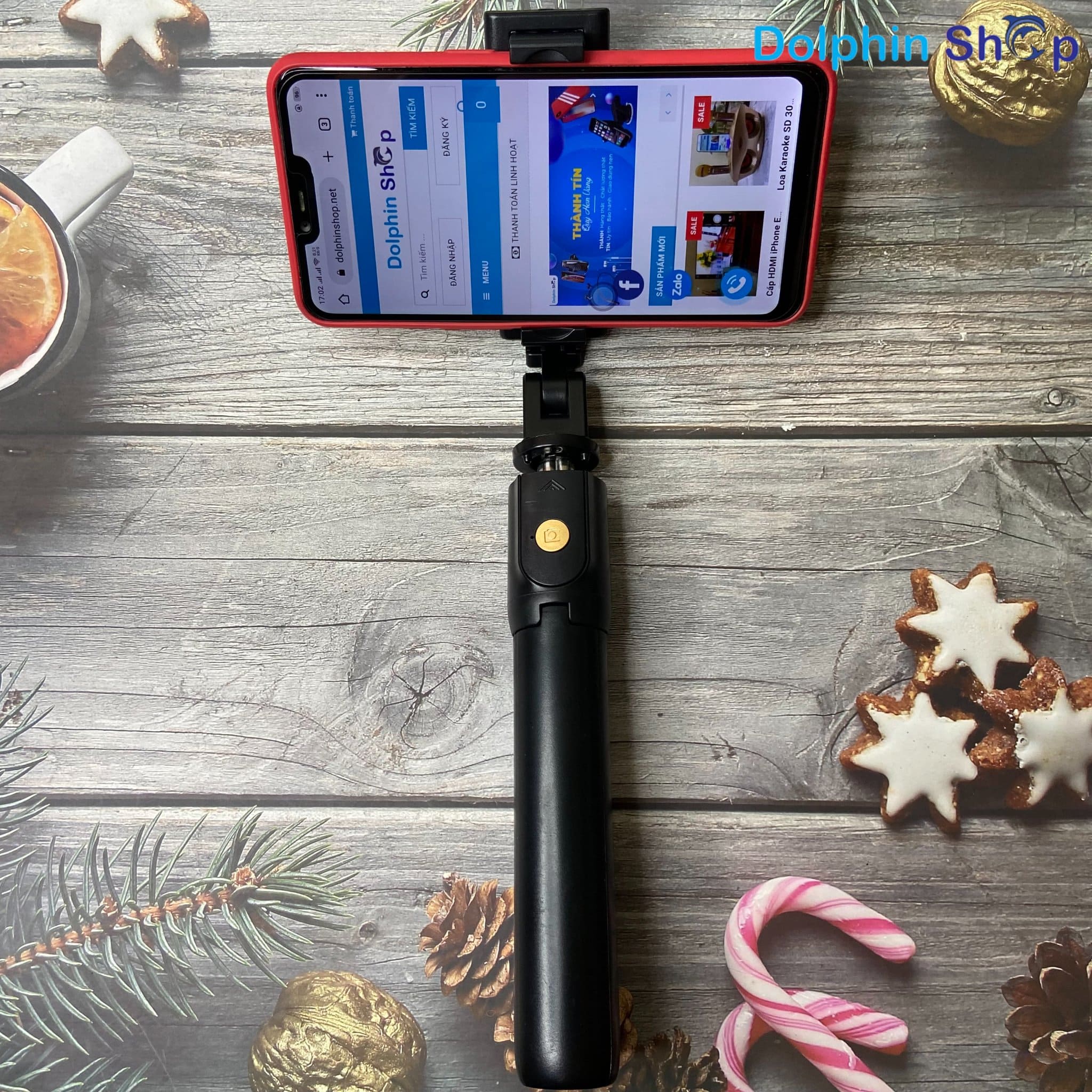 Gậy tự sướng k07 kiêm tripod chụp ảnh từ xa qua bluetooth