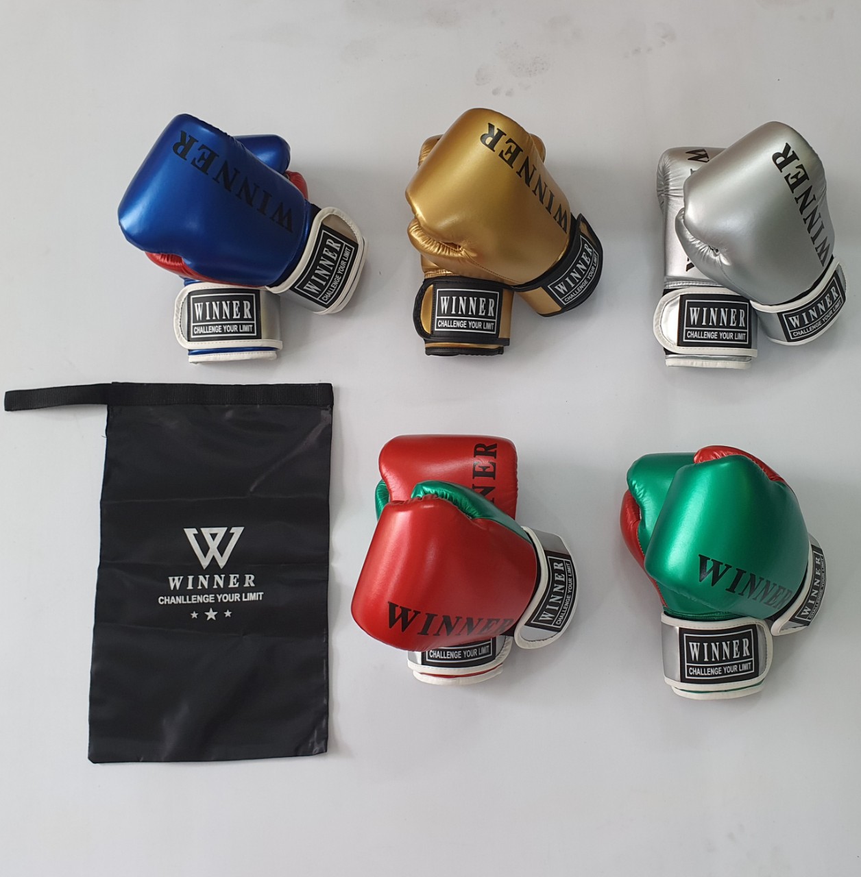 Găng Boxing Winner Da Bóng Tặng Kèm Túi Đựng