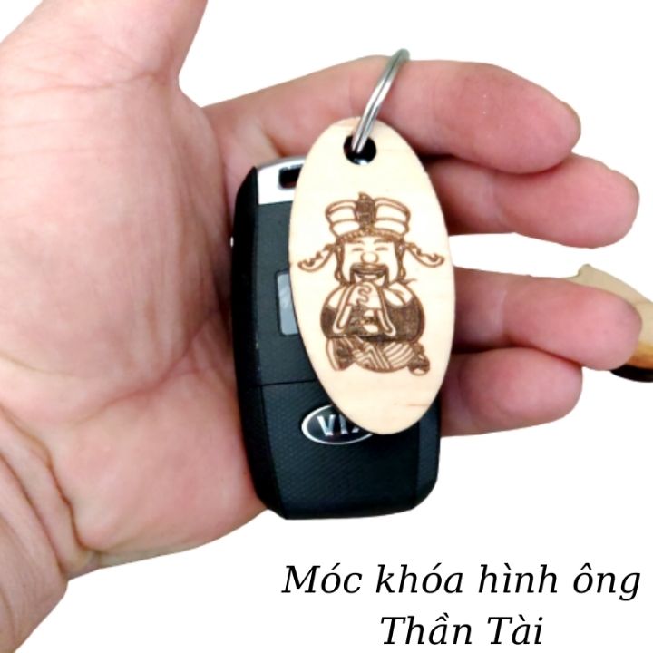 Móc Khóa Hình Ông Thần Tài Gắn Trên Ô Tô, Xe Máy, Cặp Da Và Nhiều Mẫu Khác