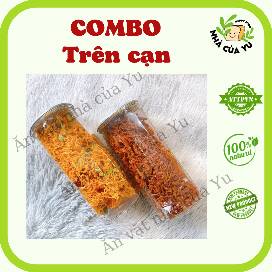 Ăn vặt nhà của yu - khô gà lá chanh + khô heo cháy tỏi siêu hot nhà của yu