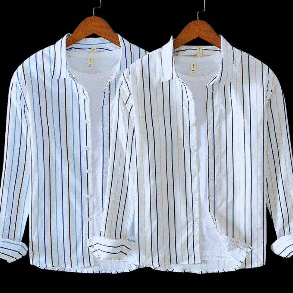 Áo sơ mi nam dài tay kẻ sọc thời trang Hàn Quốc Cao cấp FT555 phong cách trẻ trung năng động