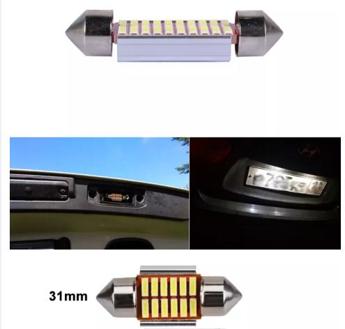 Đèn trần ô tô, đèn led trần xe hơi cao cấp 31mm siêu sáng