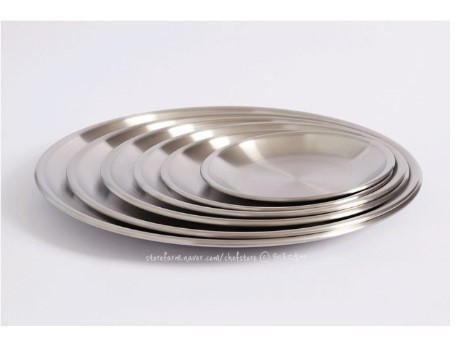Đĩa Tròn Inox Hàn Quốc- 17cm
