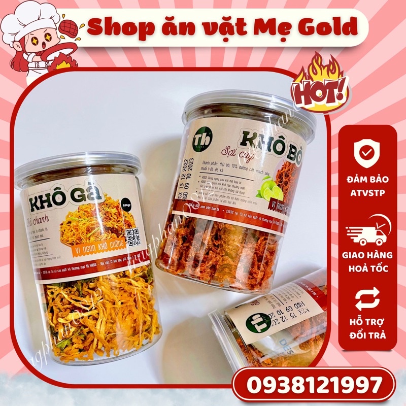 Khô gà, khô bò vị ngon khó cưỡng