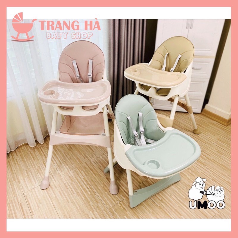 🔥RẺ VÔ ĐỊCH 🔥GHẾ ĂN DẶM CHÍNH HÃNG UMOO KHÔNG BÁNH ĐIỀU CHỈNH ĐỘ CAO CHO BÉ PHONG CÁCH HÀN QUỐC