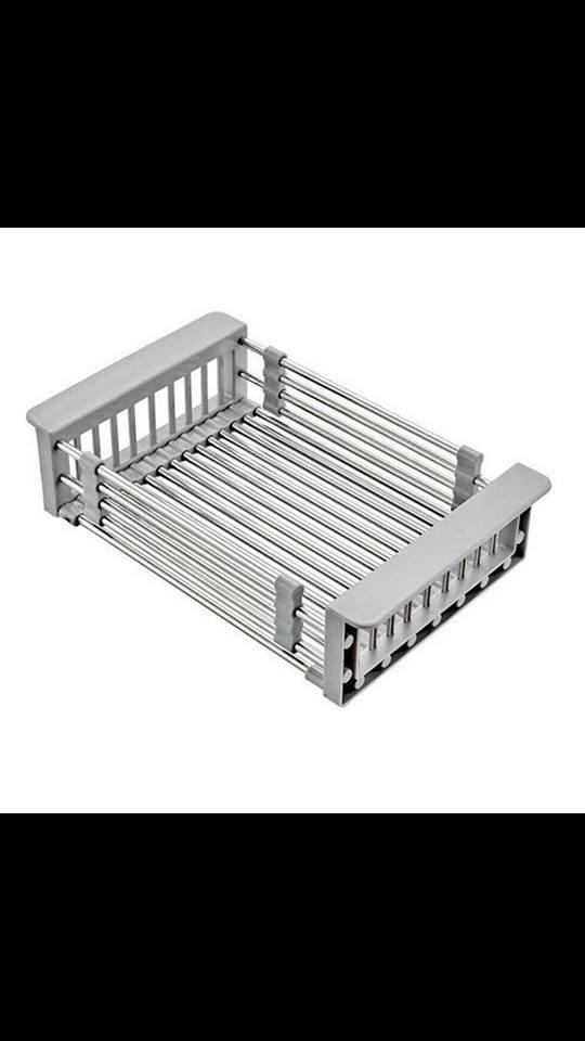 Rổ inox đa năng, rổ ráo nước chậu rửa chén