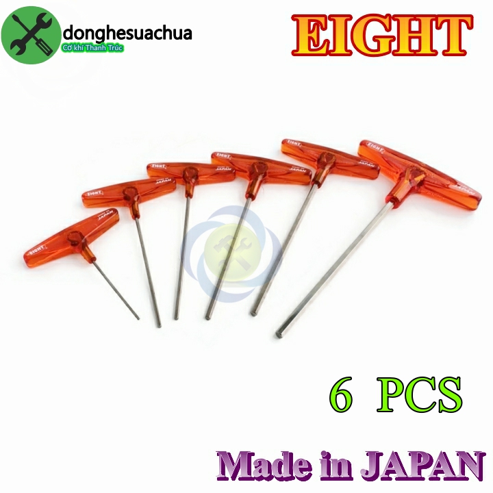 Bộ lục giác chữ t eight japan 6 cây eight 018-2060