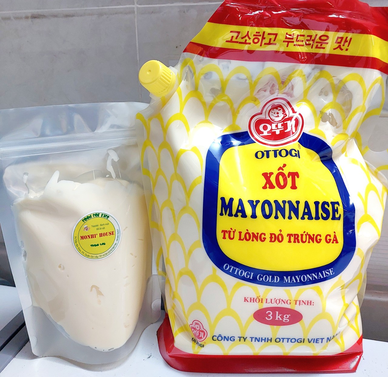 Gói 3Kg Sốt Mayonnaise Ottogi/1kg/ 500g