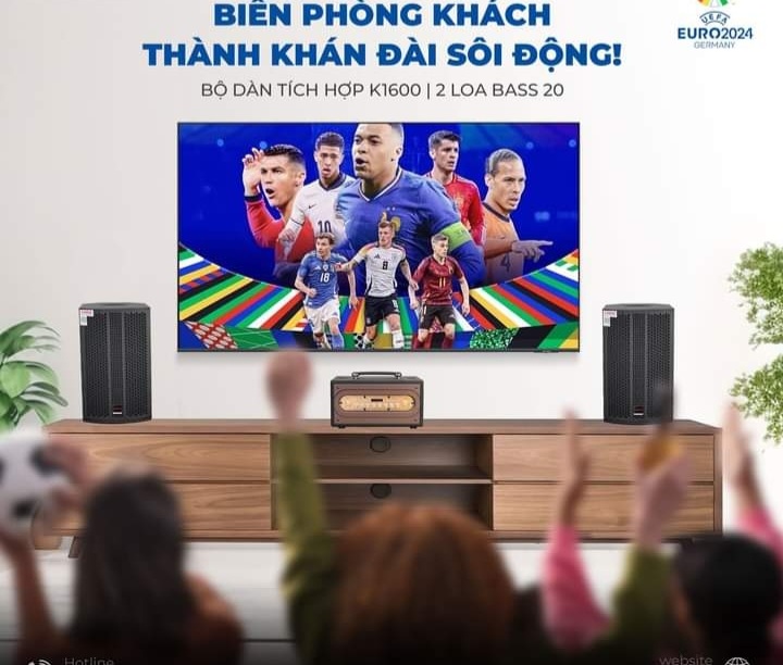 Ampli K2000 Kèm 2 Miro UHF SP 3 trong 1 Bluetooth 5.0, AUX, USB, Bộ Xử Lý DSP Echo, Delay, Rever