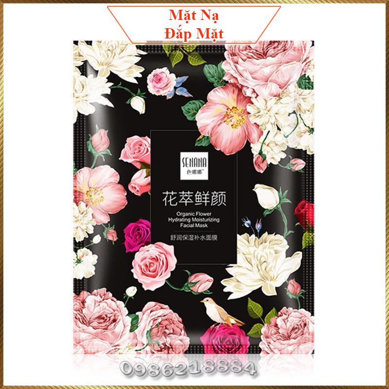 Mặt nạ chiết xuất từ hoa tươi Senana Organic Flower Facial Mask chăm sóc trẻ hoá làn da SOF1