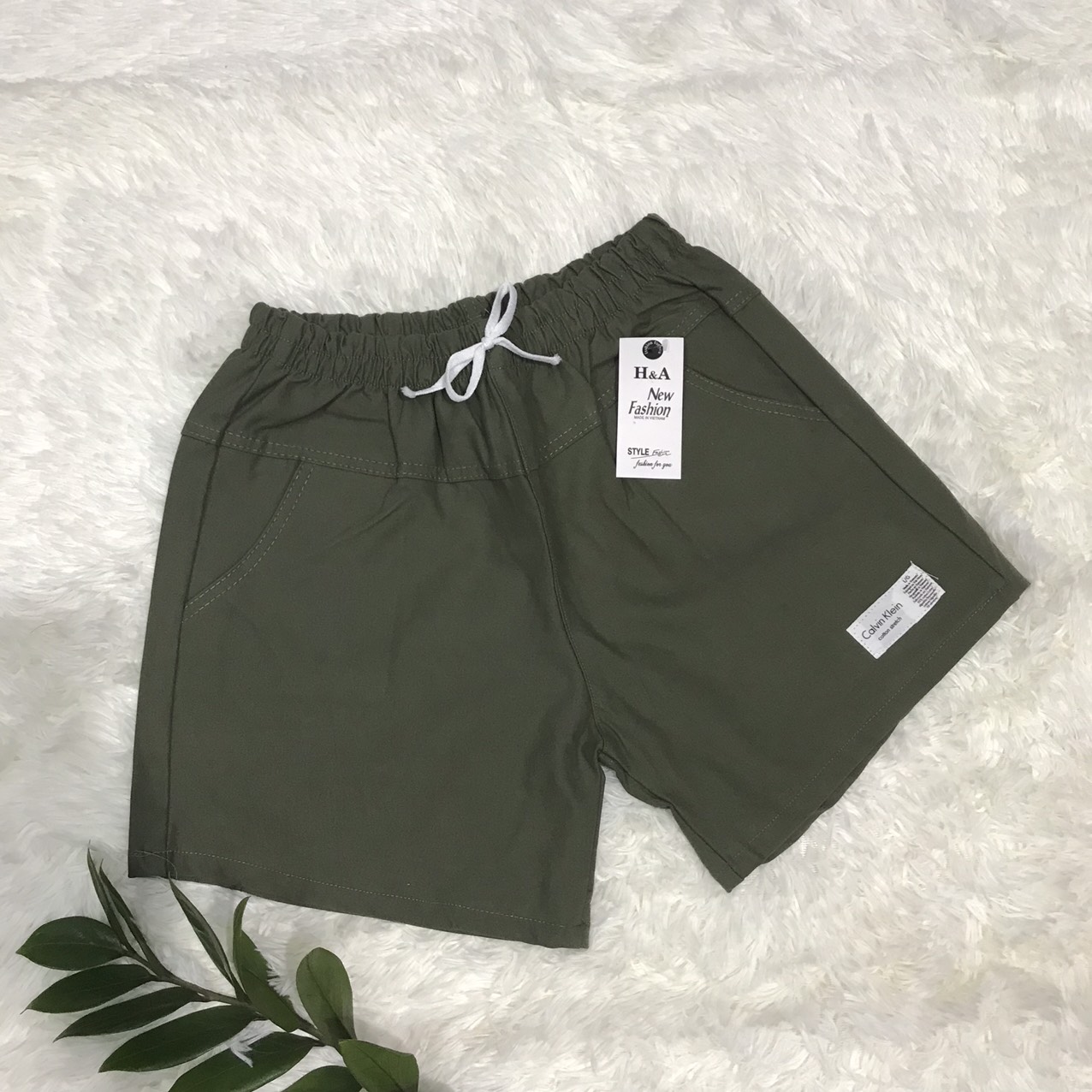 Quần short nữ mặc hè lưng thun co giãn