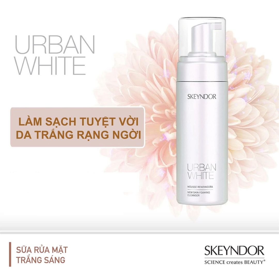 Sữa rửa mặt làm trắng da New Skin Foaming Cleanser Urban White 150ml