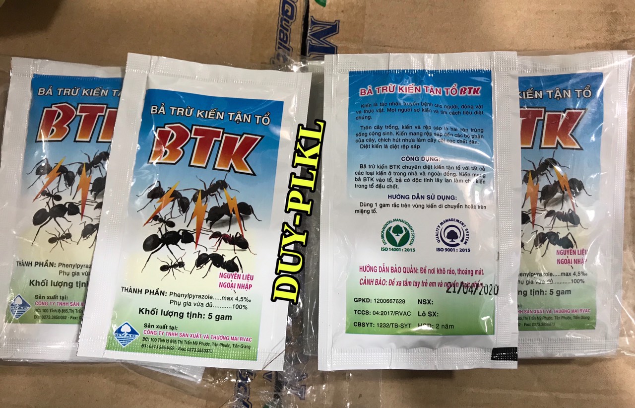 Bả Kiến Btk - Diệt Kiến Tận Ổ. - 5Gram. Thuốc diệt kiến dạng bột, diệt kiến tận ổ, hiệu quả cao.