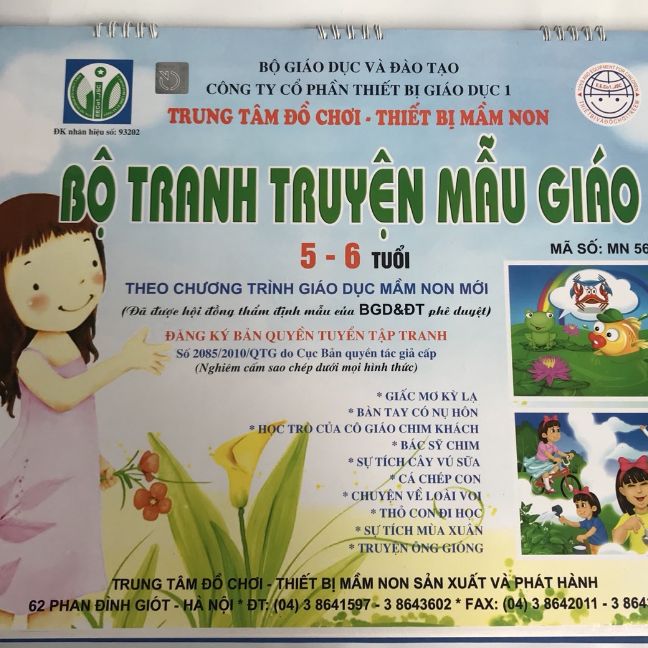 Bộ tranh chuyện mẫu giáo 5-6 tuổi.