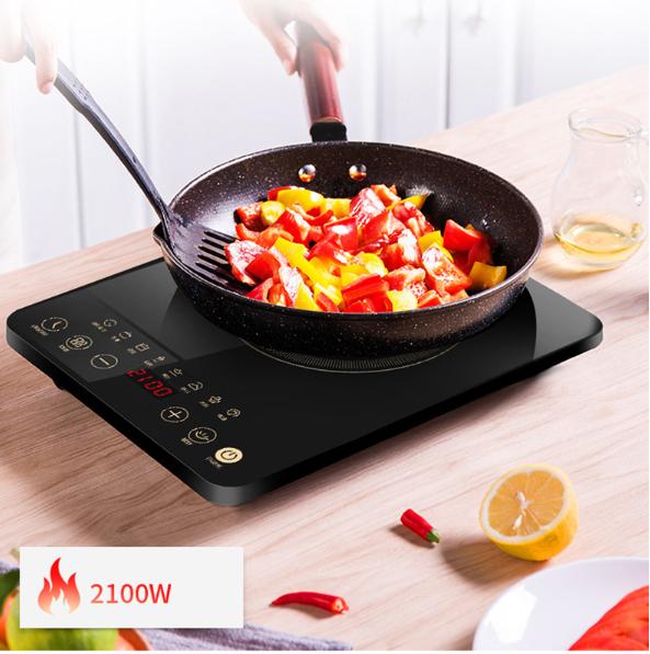 Bếp từ- bếp từ điện tử - bếp điện từ-bếp từ đơn shousheng c35 - 2100w siêu mỏng tiết kiệm điện, mặt kính chịu nhiệt tốt